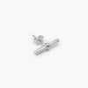 Silver Minimal Bar Stud Earrings - Jordans Jewellers