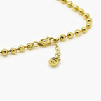 14ct Yellow Gold Adjustable Beaded Bracelet - Jordans Jewellers