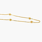 9ct Yellow Gold Bead Necklace - Jordans Jewellers