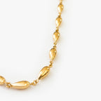 9ct Gold Teardrop Bead Chain Necklace