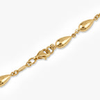 9ct Gold Teardrop Bead Chain Necklace