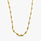 9ct Gold Teardrop Bead Chain Necklace