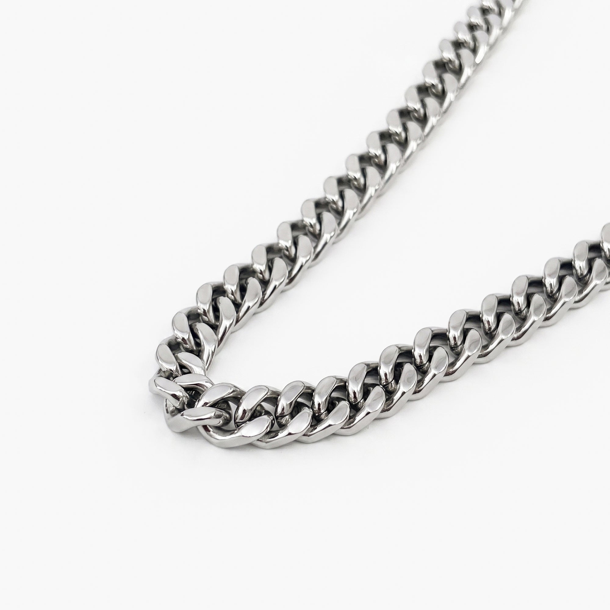 Men's Stainless Steel 8mm Cuban Curb Link Chain