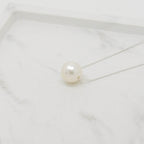 Silver 9mm Cultured Pearl Pendant - Jordans Jewellers