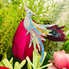 NEW Colourful Bird of Paradise Brooch