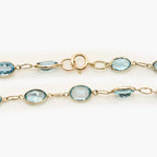 Blue Topaz Bracelet 9ct Yellow Gold - Jordans Jewellers
