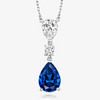NEW Blue Pear Pendant Necklace