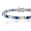 NEW Blue and White CZ Bracelet