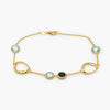 Sky & London Blue Topaz Bracelet in 9ct Yellow Gold - Jordans Jewellers