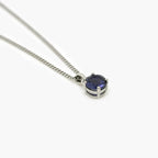Silver Iolite Pendant Necklace - Jordans Jewellers