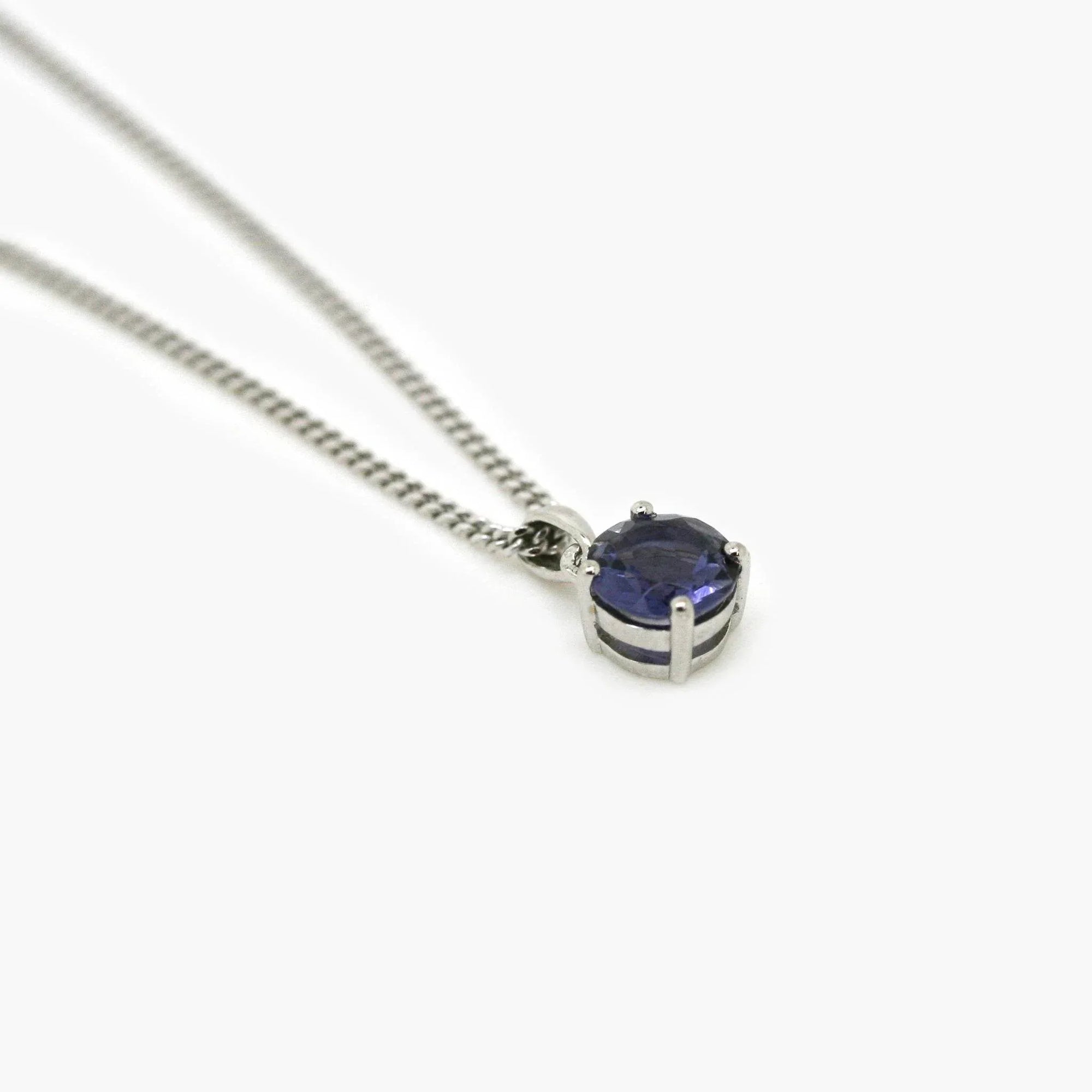 Silver Iolite Pendant Necklace - Jordans Jewellers