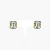 Octagon Aquamarine Stud Earrings - Jordans Jewellers
