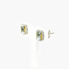 Octagon Aquamarine Stud Earrings - Jordans Jewellers