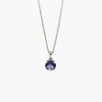 Silver Iolite Pendant Necklace - Jordans Jewellers