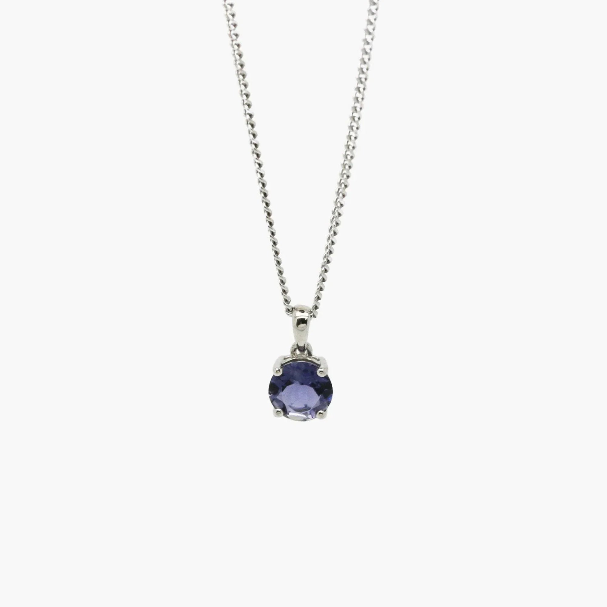 Silver Iolite Pendant Necklace - Jordans Jewellers
