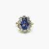 Ceylon Sapphire & Diamond Ring in 18ct Gold - Jordans Jewellers
