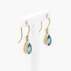 blue topaz drop hooks side view