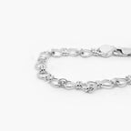 Silver Bowtie Link Chain Bracelet - Jordans Jewellers