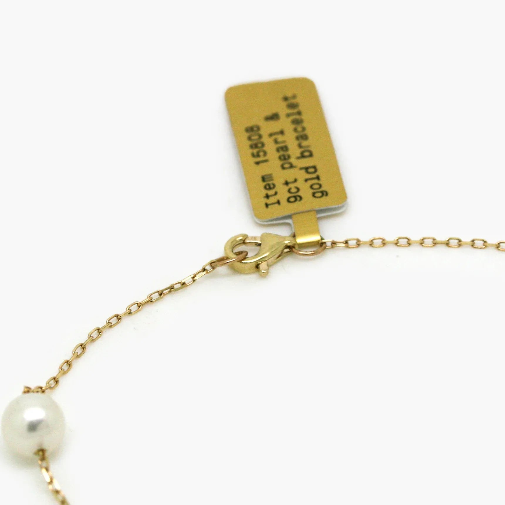 9ct Gold Pearl Station Bracelet - Jordans Jewellers