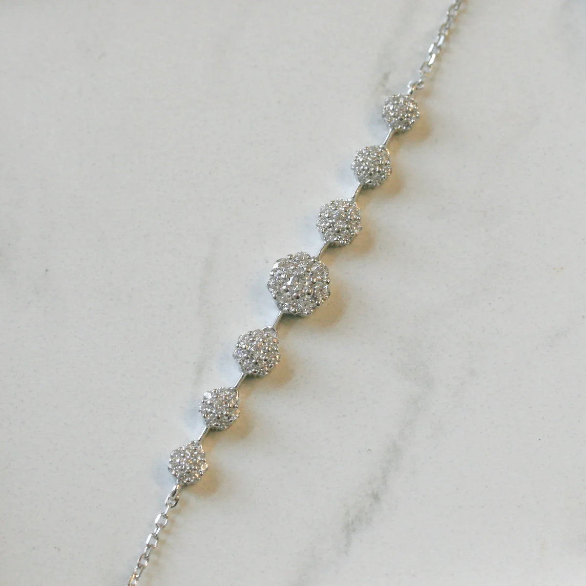Silver Fancy CZ Bracelet - Jordans Jewellers