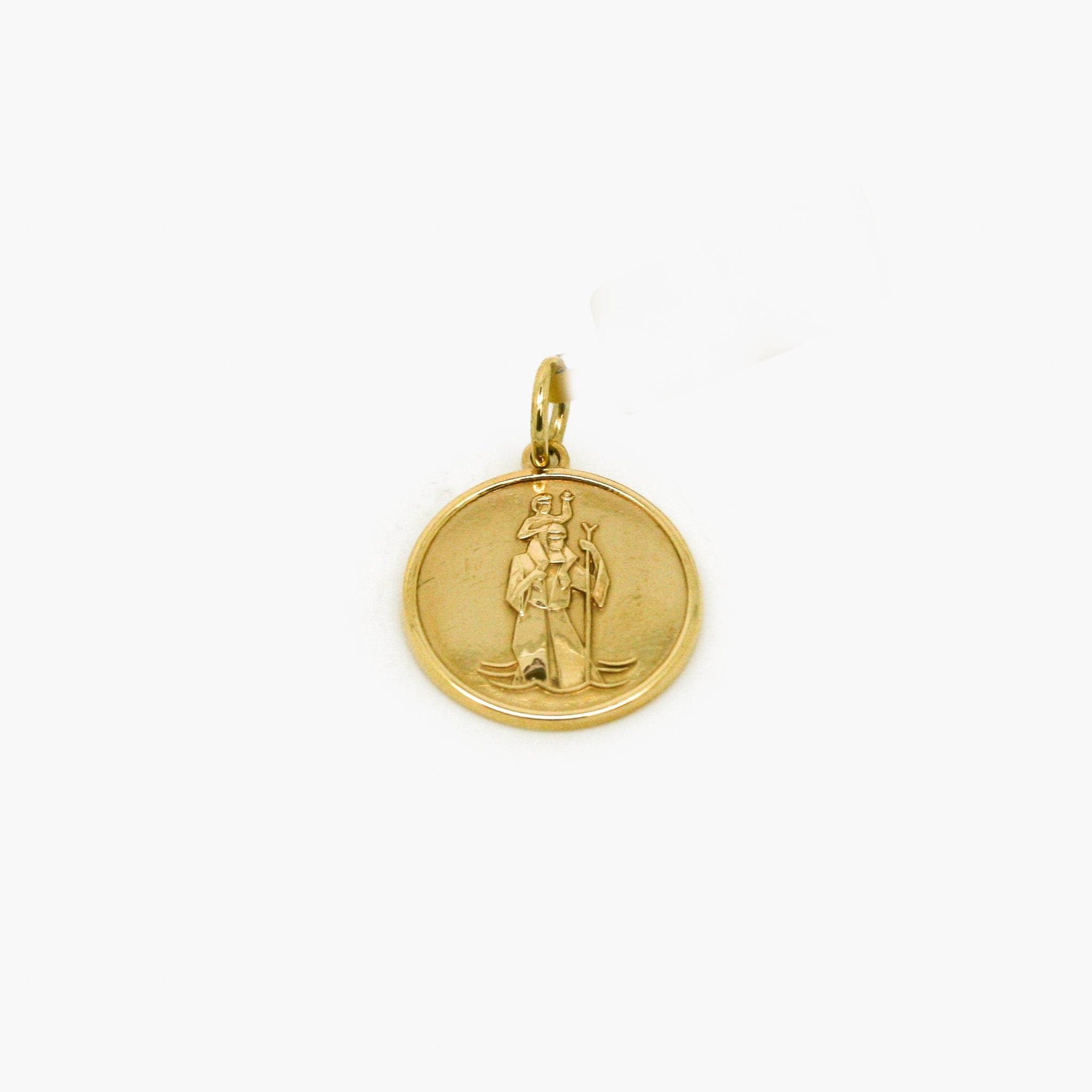 Pre-Owned 9ct Yellow Gold St. Christopher Pendant - Jordans Jewellers