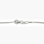 Silver Blue Topaz and CZ Bubble Pendant Necklace