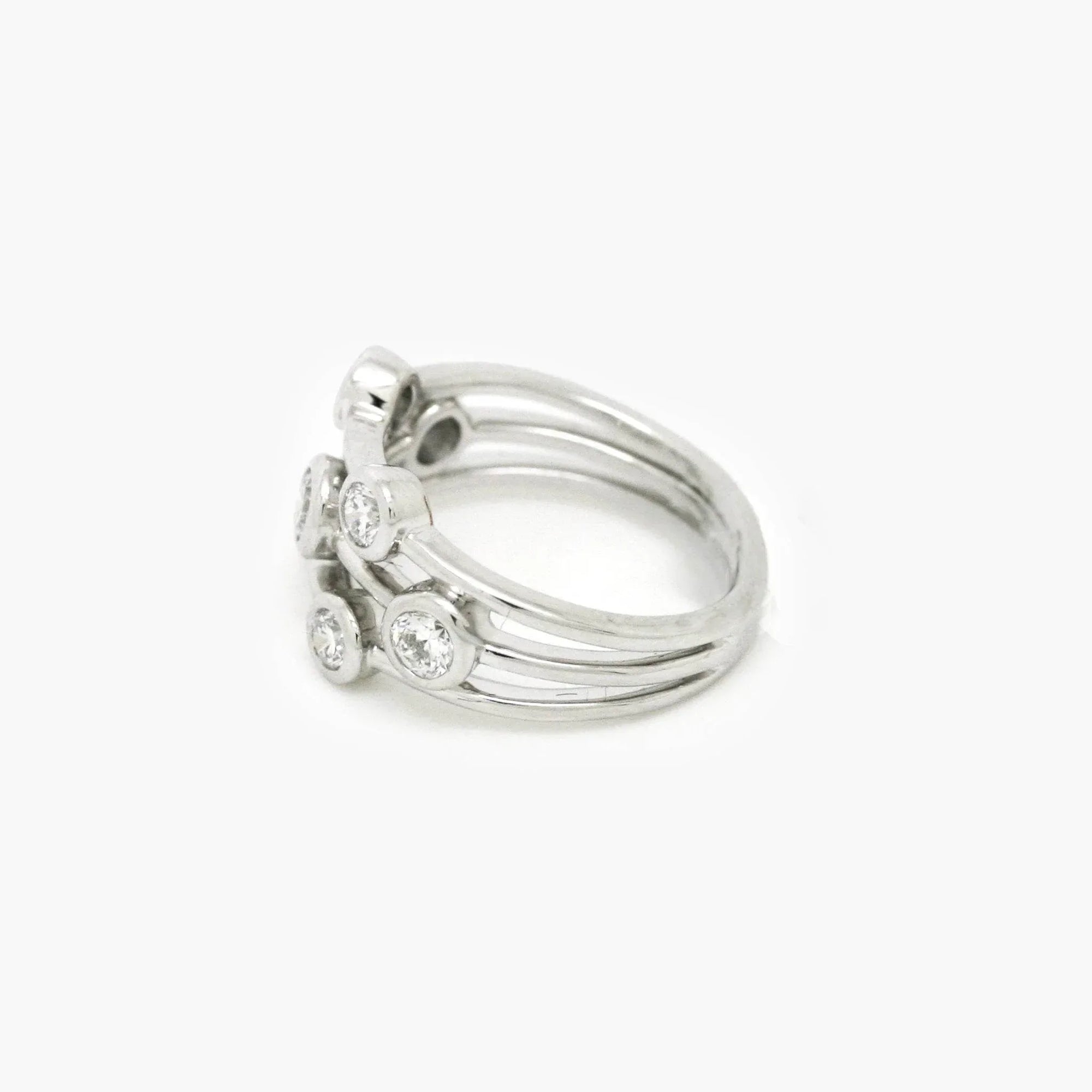 Lab Grown 1.06ct Diamond Bubble Ring in Platinum - Jordans Jewellers