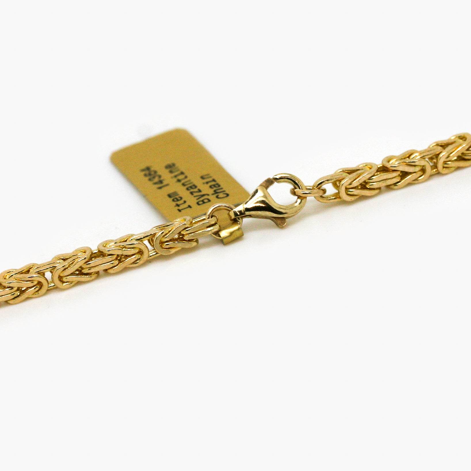9ct Gold Byzantine Chain - Jordans Jewellers