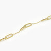 9ct Yellow Gold Double Oval Link Bracelet - Paperclip Set - Jordans Jewellers