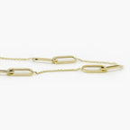 9ct Yellow Gold Double Oval Link Necklace - Paperclip Set - Jordans Jewellers