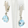 NEW Silver Topaz Earrings