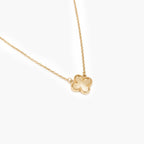9ct Yellow Gold Clover Pendant Necklace