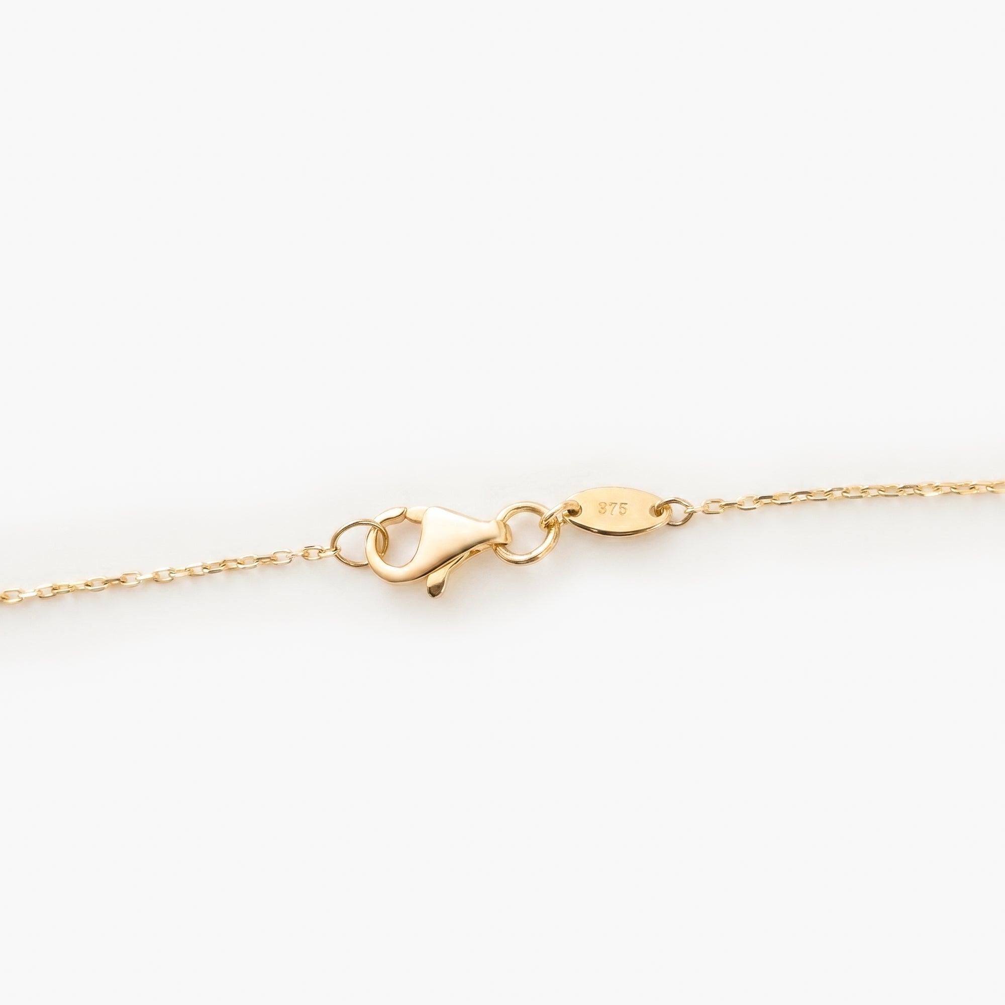 9ct Yellow Gold Clover Pendant Necklace