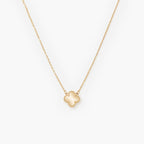 9ct Yellow Gold Clover Pendant Necklace