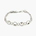 Silver Multi-Gemstone Circle Bracelet - Jordans Jewellers
