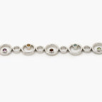 Silver Multi-Gemstone Circle Bracelet - Jordans Jewellers