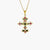 multi gem cross pendant