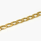 9ct Gold Flat Curb Link Bracelet - Jordans Jewellers