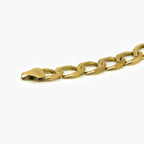 9ct Gold Flat Curb Link Bracelet - Jordans Jewellers
