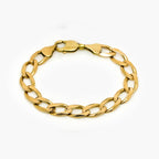 9ct Gold Flat Curb Link Bracelet - Jordans Jewellers