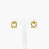 Abstract Square Stud Earrings in 9ct Yellow Gold - Jordans Jewellers