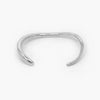 Silver Curved Torque Bangle - Jordans Jewellers