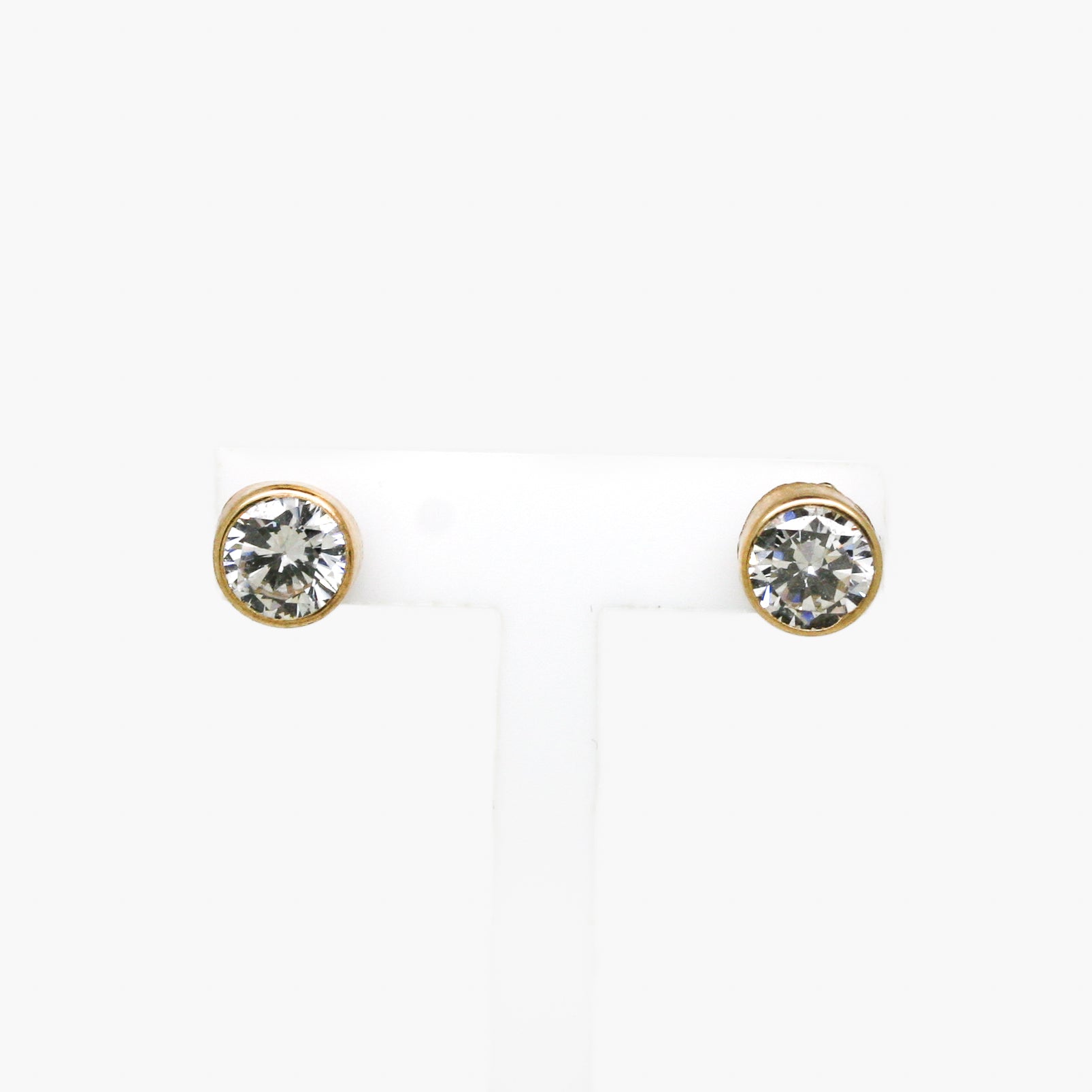 9ct Gold CZ Stud Earrings