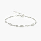 Silver CZ Multi Shape Bracelet - Jordans Jewellers