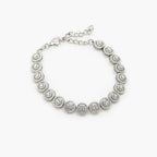 Fancy Silver CZ Bracelet - Jordans Jewellers