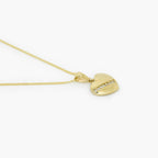 Heart CZ Pendant Necklace in 9ct Yellow Gold - Jordans Jewellers