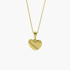 Heart CZ Pendant Necklace in 9ct Yellow Gold - Jordans Jewellers