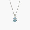 Daisy Blue Topaz & CZ Necklace - Jordans Jewellers