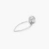 Silver Large Ball Drop Earrings