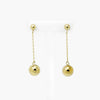Ball & Chain Drop Earrings in 9ct Yellow Gold - Jordans Jewellers